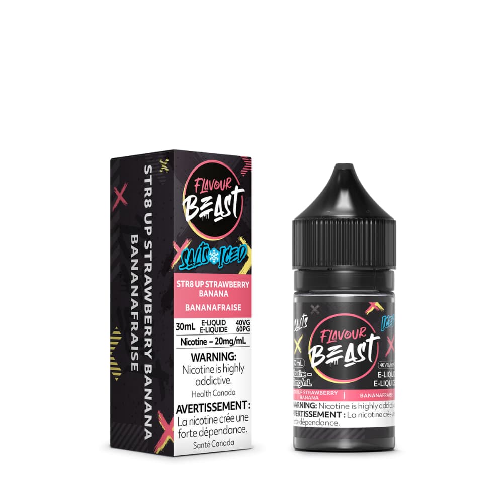 Flavour Beast Salts Str8 Up Strawberry Banana 30mL 20mg