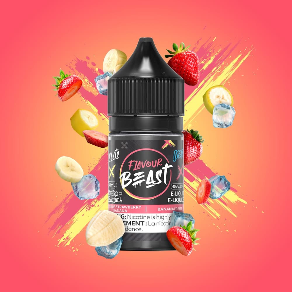 Flavour Beast Salts Str8 Up Strawberry Banana 30mL 20mg