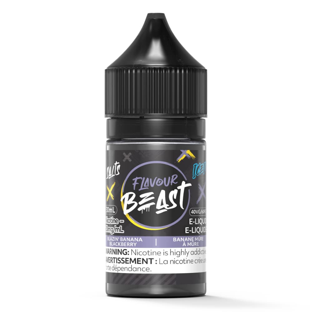 Flavour Beast Salts Blazin' Banana Blackberry Salt Iced 30 mL 20 mg