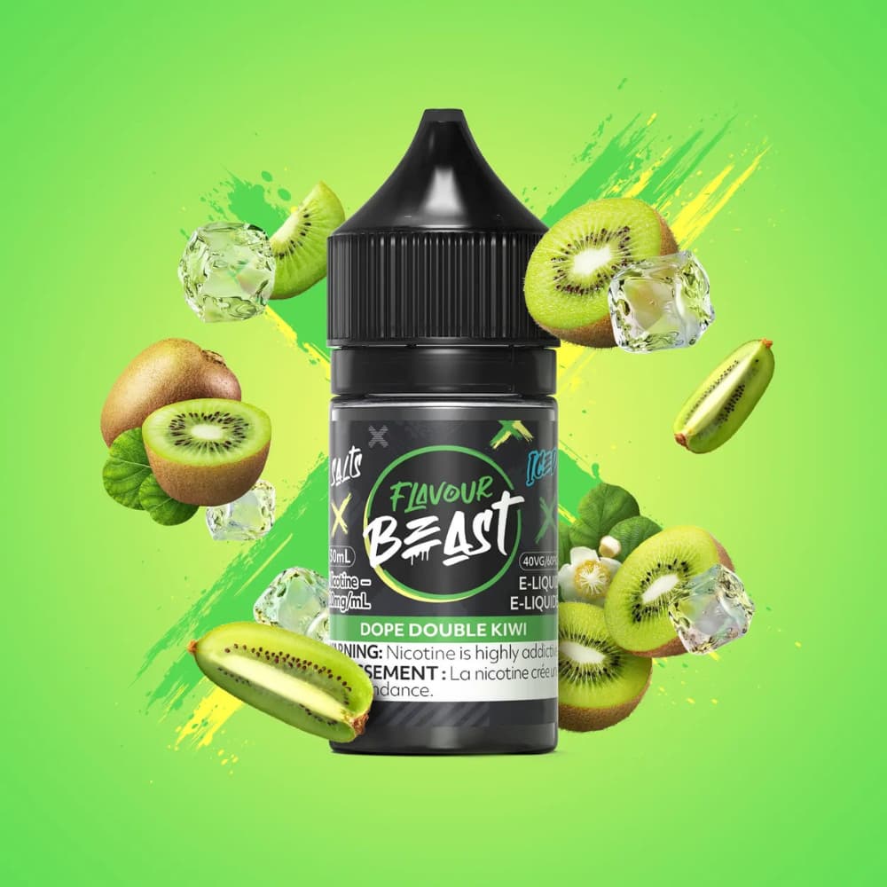 Flavour Beast Iced Salts Dope Double Kiwi Iced 30mL 20mg