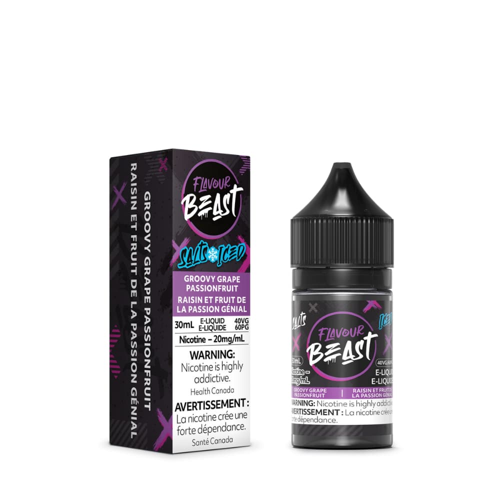 Flavour Beast Iced Salts Groovy Grape Passionfruit 30mL 20mg