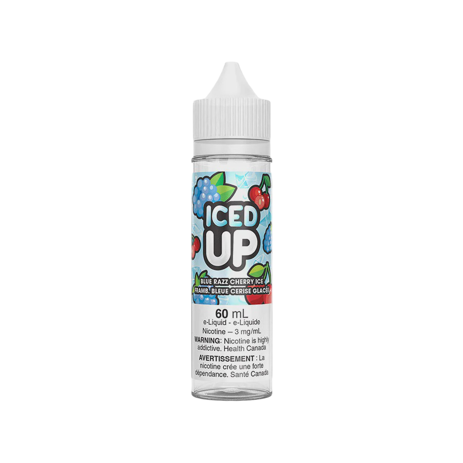 Iced Up Blue Razz Cherry Ice E-Liquid 60mL 3mg