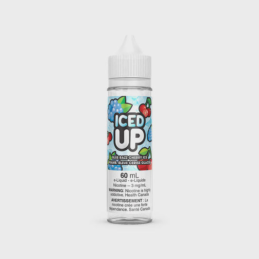 Iced Up Blue Razz Cherry Ice E-Liquid 60mL 3 mg