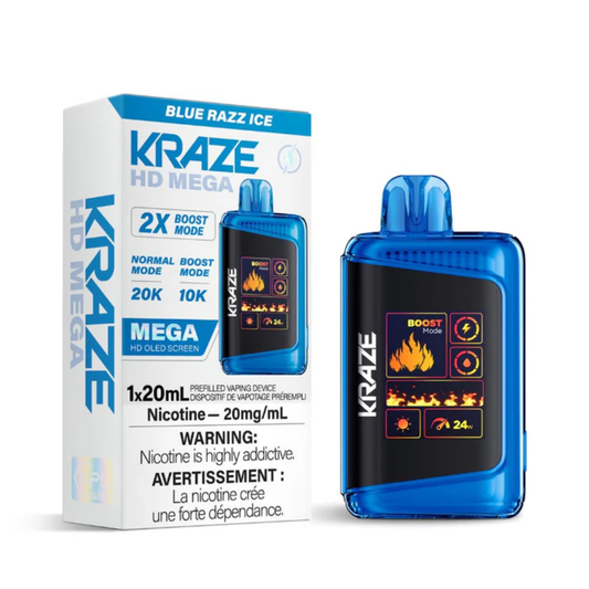 Kraze HD Mega- Blue Razz Ice