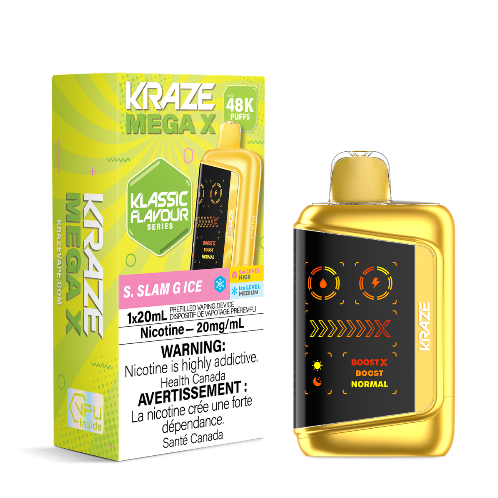 Kraze Mega X 48K Klassic Flavours Series Disposable Vape - 20mL - 20mg