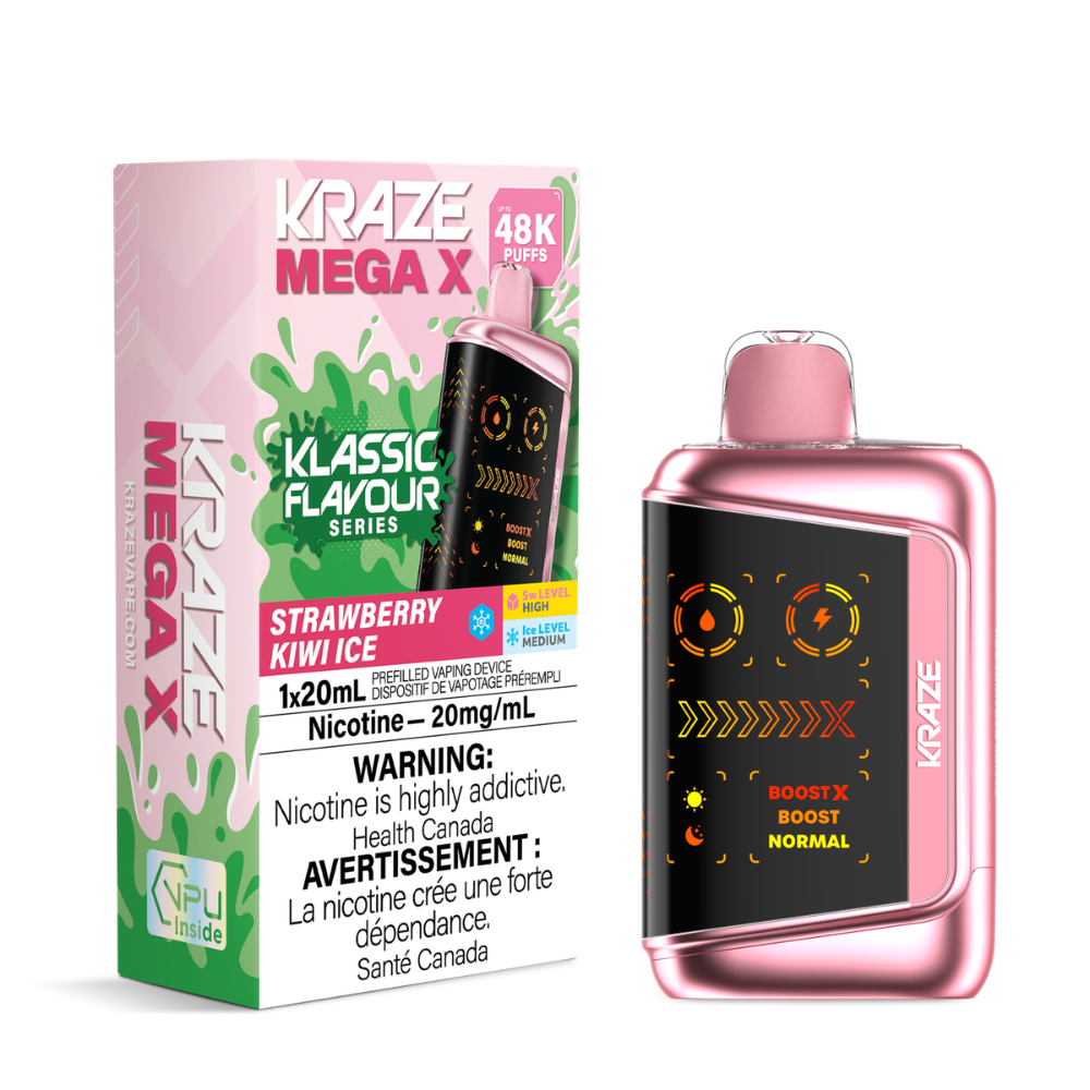 Kraze Mega X 48K Klassic Flavours Series Disposable Vape - 20mL - 20mg