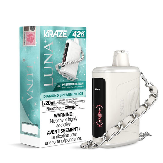 Kraze Luna 42K Puffs – Diamond Spearmint Ice