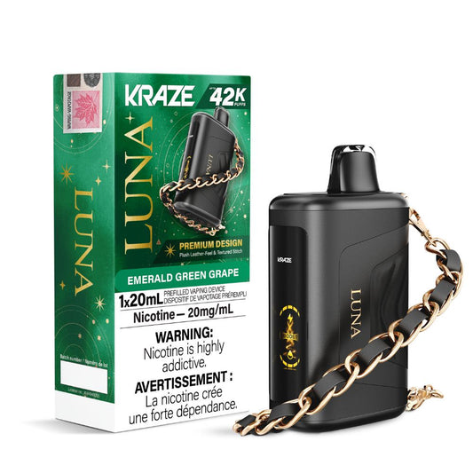 Kraze Luna 42K Puffs – Emerald Green Grape