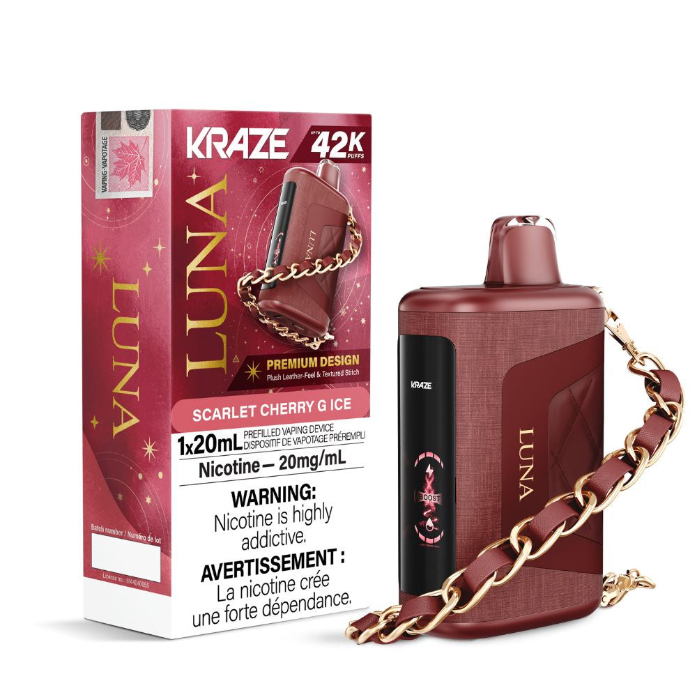 Kraze Luna 42K Puffs – Scarlet Cherry G Ice