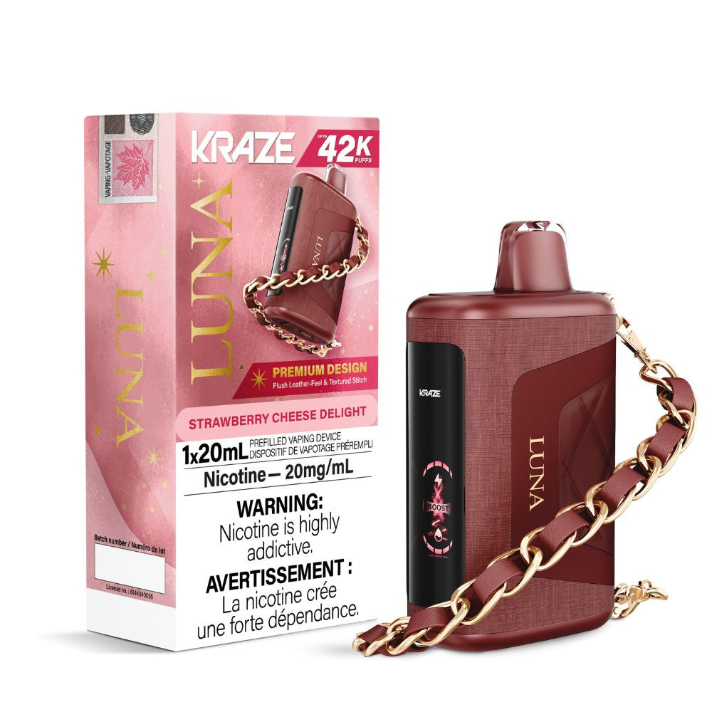 Kraze Luna 42K Puffs – Strawberry Cheese Delight