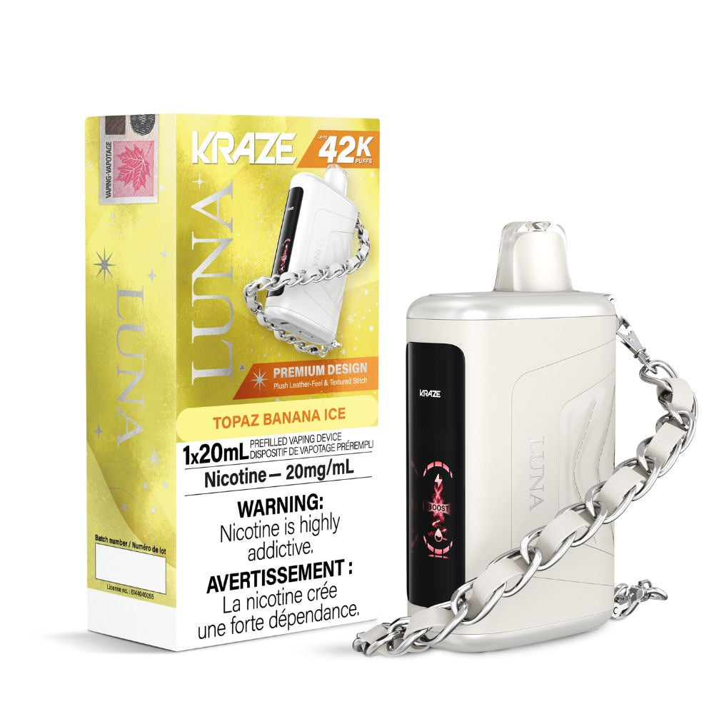 Kraze Luna 42K Puffs – Topaz Banana Ice