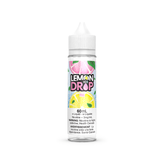 Lemon Drop ICE Freebase Vape Juice – Pink (60mL)