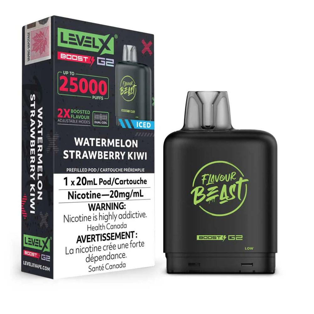 Level X Flavour Beast Boost G2 - Watermelon Strawberry Kiwi