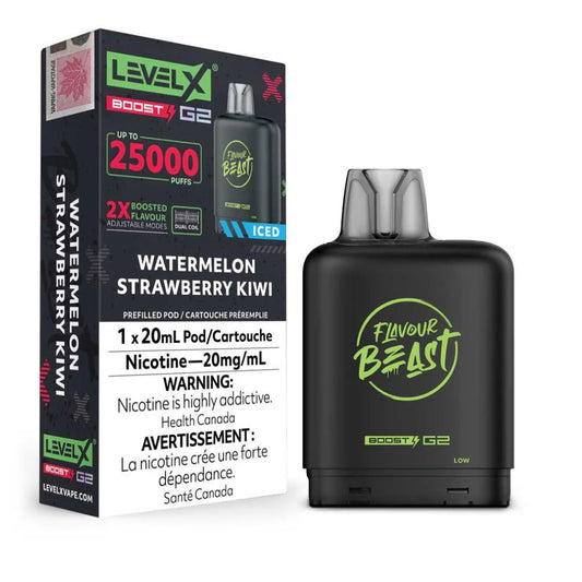 Level X Flavour Beast Boost G2 - Watermelon Strawberry Kiwi