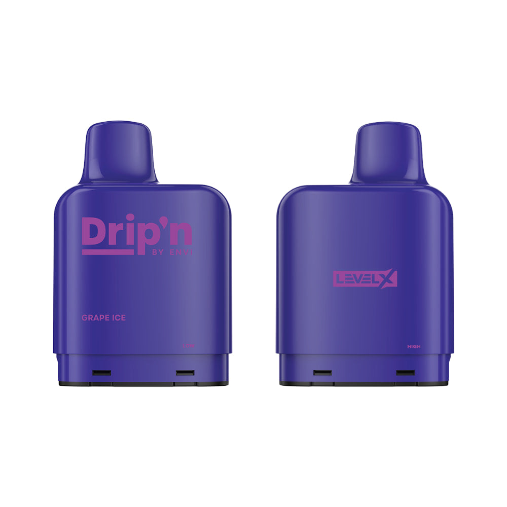 Level X Drip'n Boost G2 Pod 20mL Grape Ice 25000 Puffs 20mg