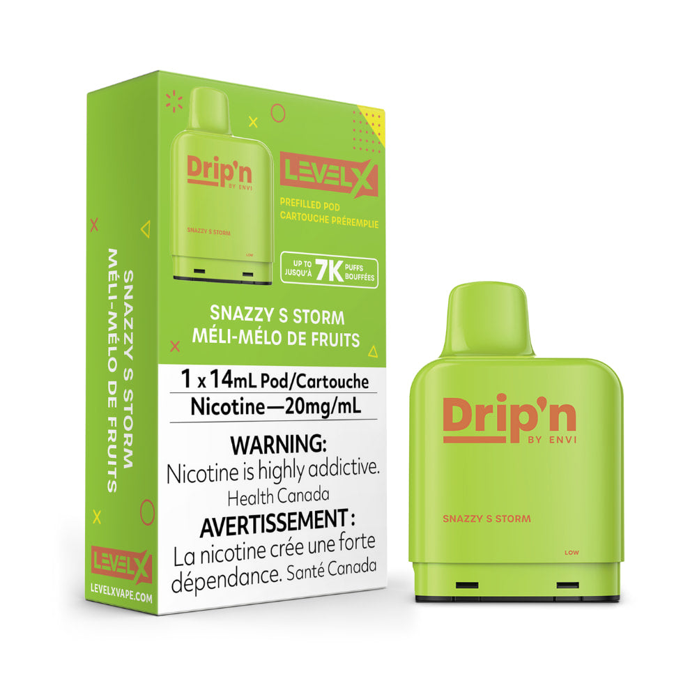 Drip'n Level X Prefilled Pod 14mL Snazzy S Storm 7000 Puffs 20mg