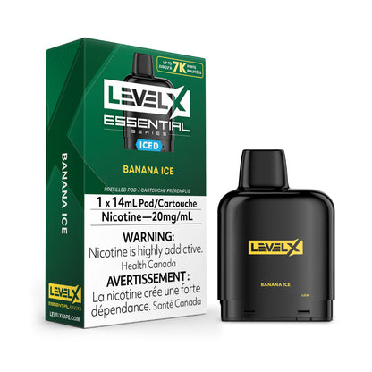 Flavour Beast Level X Essential Series 14mL Banana Ice  7000 Puffs 20mg