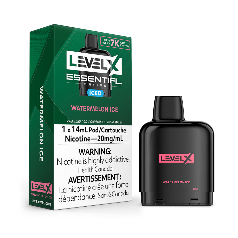 Flavour Beast Level X Essential Series 14mL Watermelon Ice 7000 Puffs 20mg