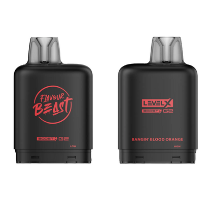 Level X Flavour Beast Boost G2 Iced Pod 20mL Bangin Blood Orange 25000 Puffs