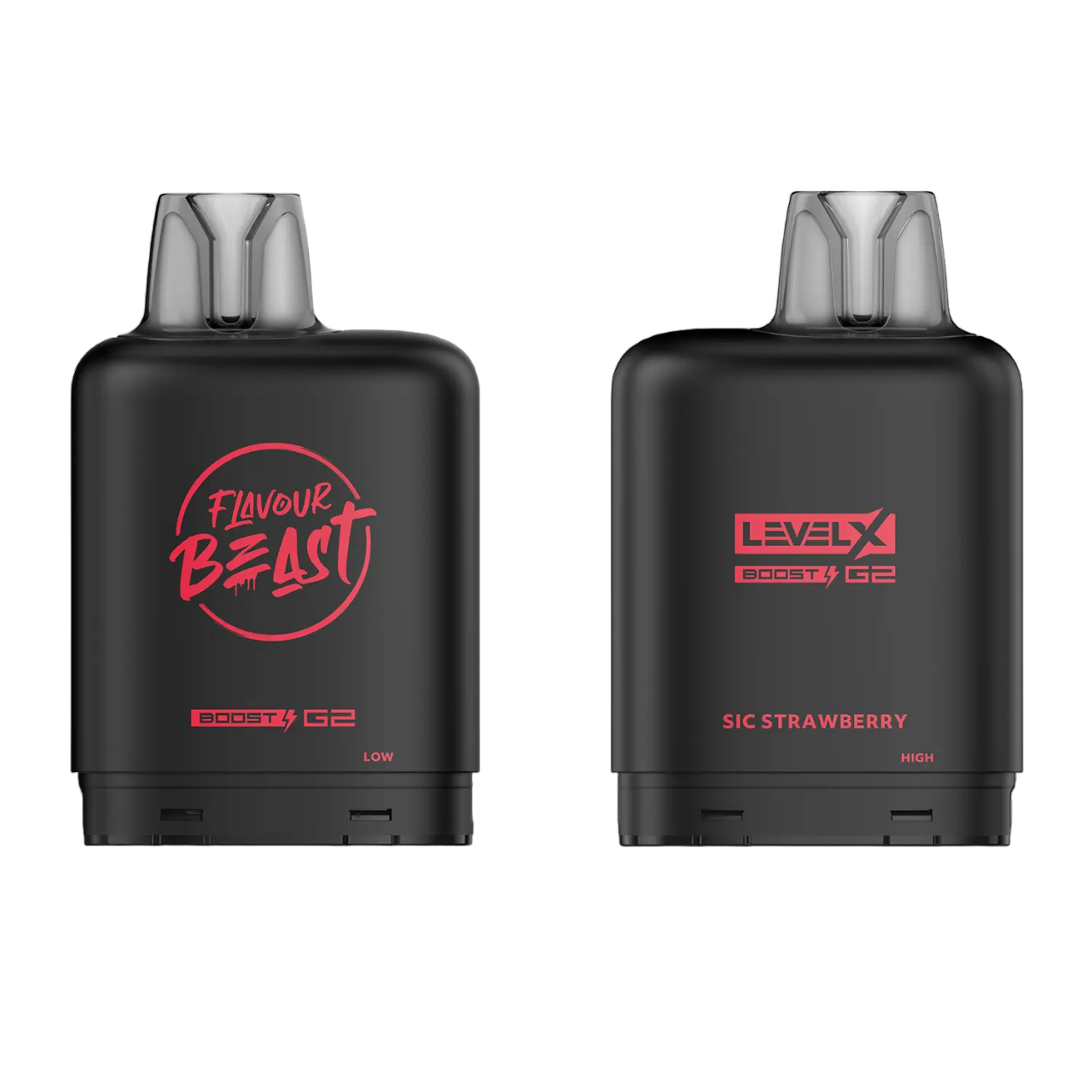 Level X Flavour Beast Boost G2 Iced Pod 20mL Sic Strawberry 25000 Puffs 20mg