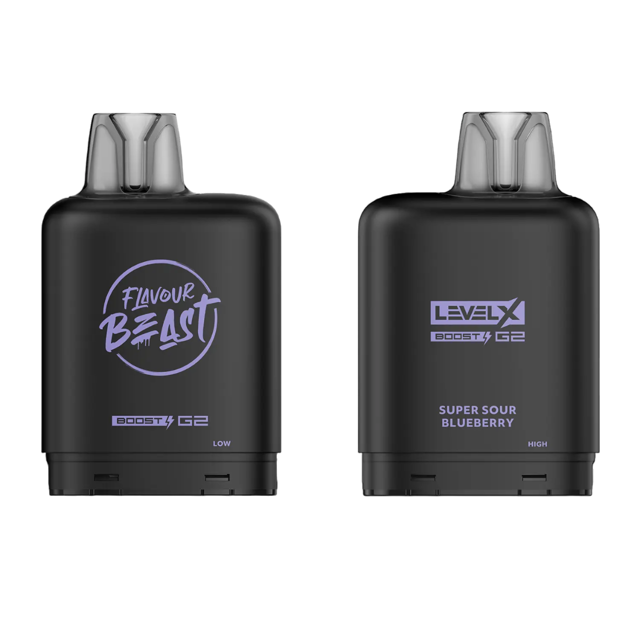 Level X Flavour Beast Boost G2 Iced Pod 20mL Super Sour Blueberry 25000 Puffs 20mg