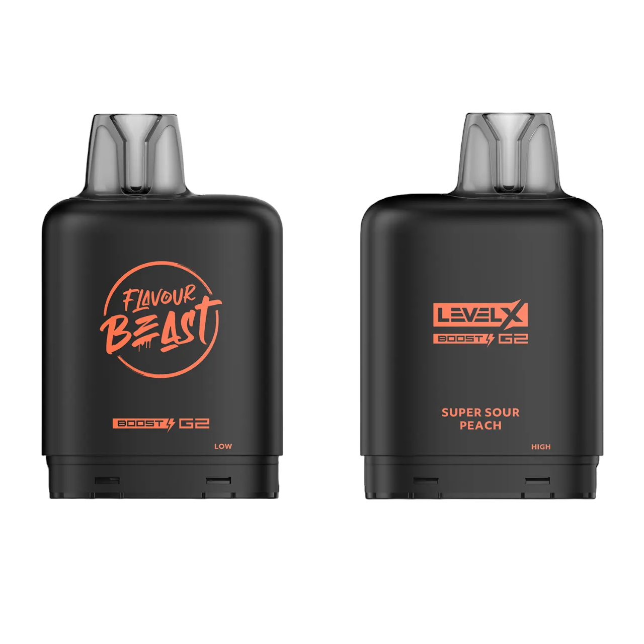 Level X Flavour Beast Boost G2  Iced Pod Super Sour Peach 25000 Puffs 20 mL 20 mg