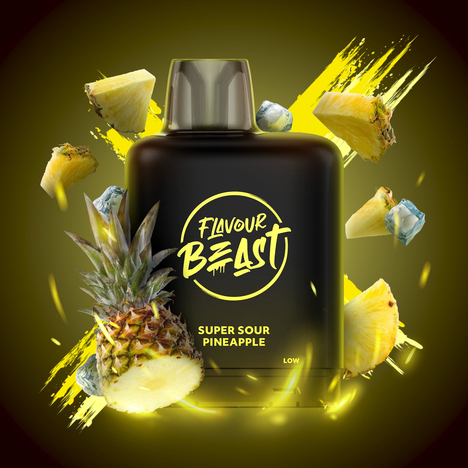 Level X Flavour Beast Boost G2 Iced Pod Super Sour Pineapple 25000 Puffs 20 mL 20 mg