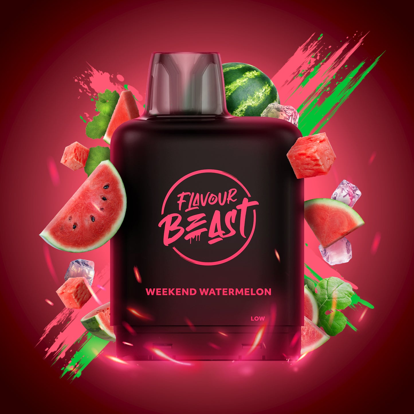 Level X Flavour Beast Boost G2 Iced Pod 20mL Weekend Watermelon 25000