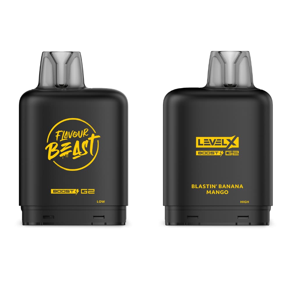 Level X G2 Boost Flavour Beast 20mL Blastin' Banana Mango 25000 Puffs 20mg