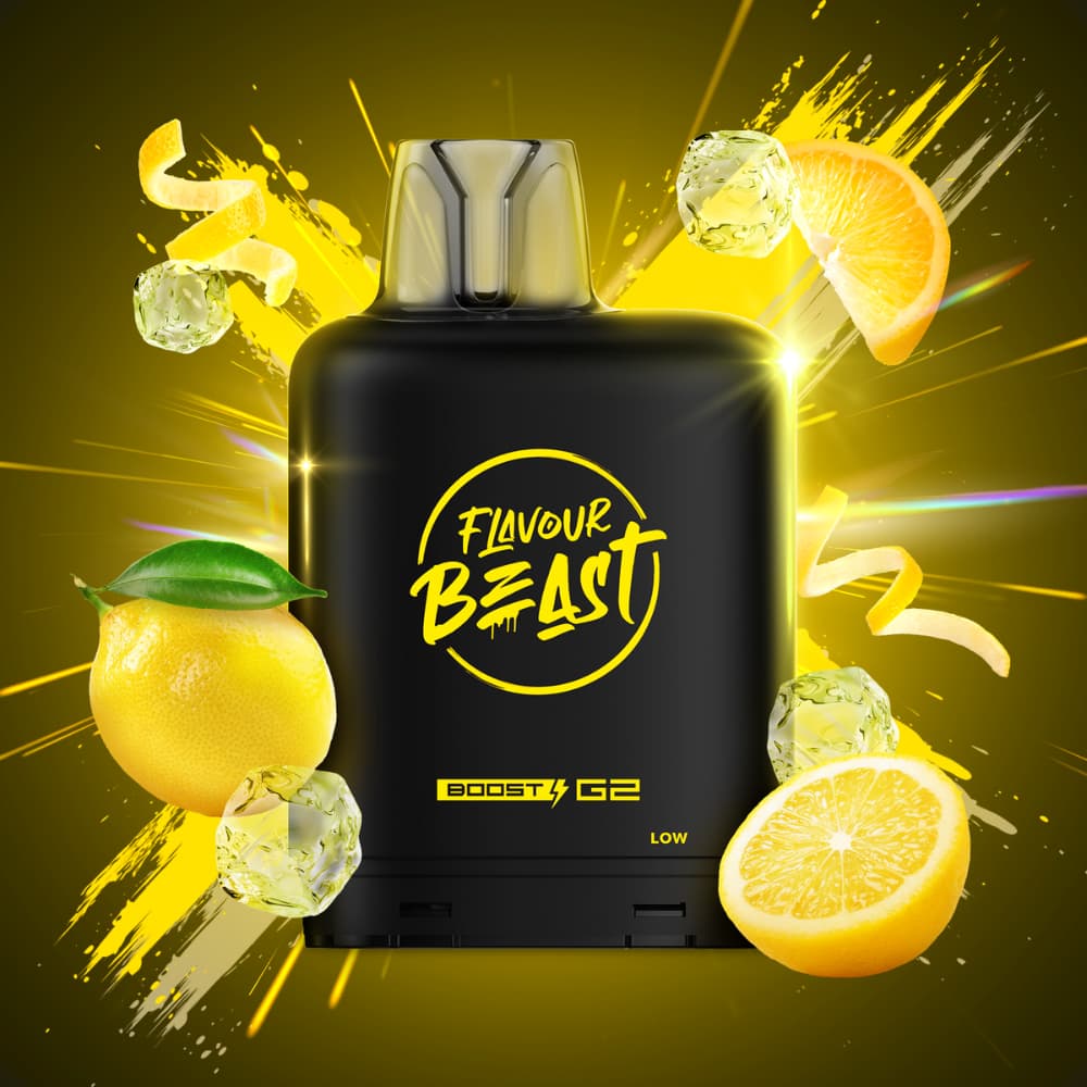 Level X G2 Boost Flavour Beast 20mL Lemon Squeeze 25000 Puffs 20mg