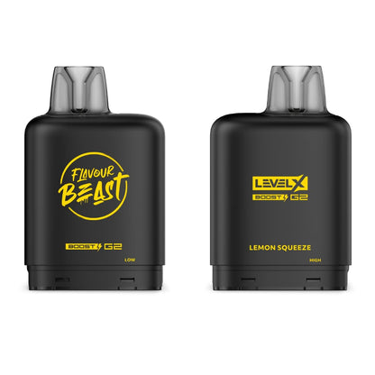 Level X G2 Boost Flavour Beast 20mL Lemon Squeeze 25000 Puffs 20mg