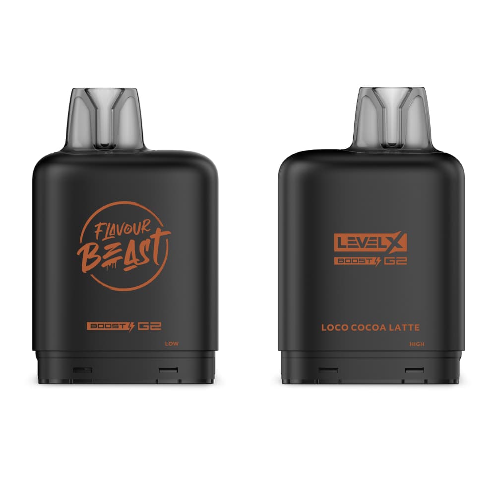 Level X G2 Boost Flavour Beast 20mL Loco Cocoa Latte 25000 Puffs 20mg