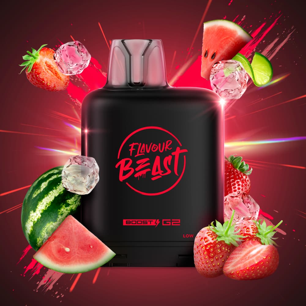 Level X G2 Boost Flavour Beast 20mL Savage Strawberry Watermelon 25000 Puffs 20mg