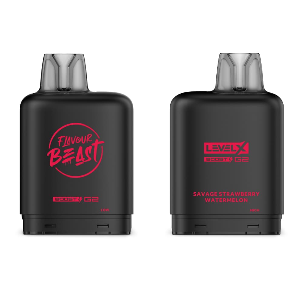 Level X G2 Boost Flavour Beast 20mL Savage Strawberry Watermelon 25000 Puffs 20mg