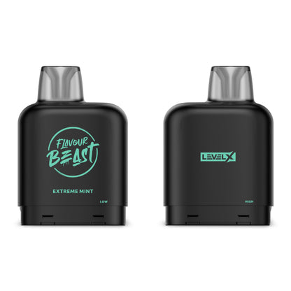 Flavour Beast Level X Iced Pod 14mL Extreme Mint 7000 Puffs 20mg