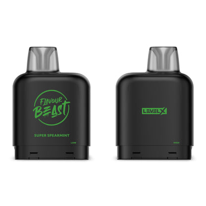 Flavour Beast Level X Iced Pod 14mL Super Spearmint 7000 Puffs 20mg