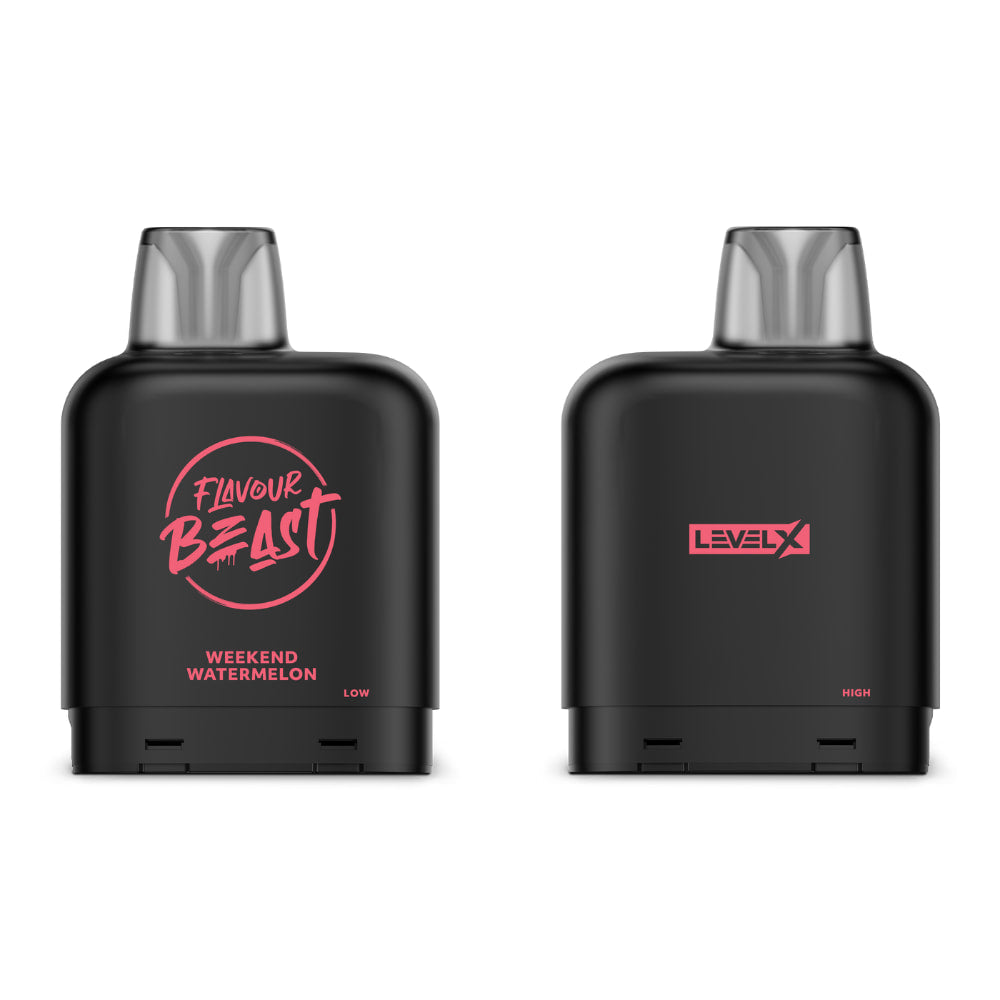 Flavour Beast Level X Iced Pod 14mL Weekend Watermelon 7000 Puffs 20mg