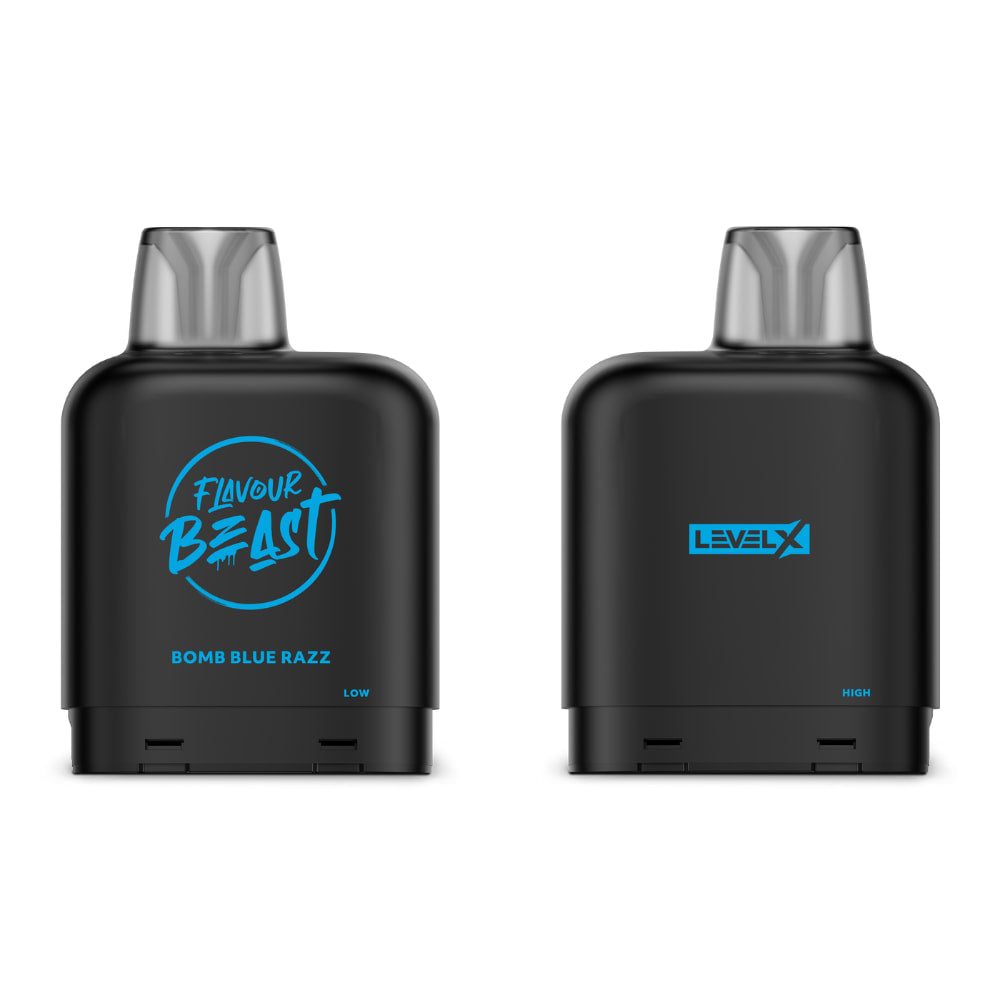 Flavour Beast Level X Pod 14mL Bomb Blue Razz 7000 Puffs 20mg