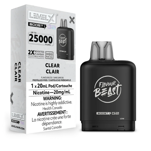 Level X Flavour Beast Boost G2 Vape Pod - Clear