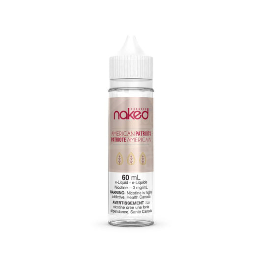 Naked 100 Vape Juice Freebase - American Patriots (60mL)