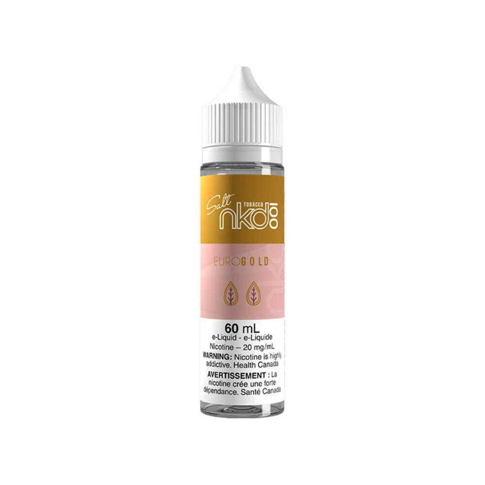 Naked 100 Tobacco Vape Juice Salt Nic - Euro Gold (60mL)