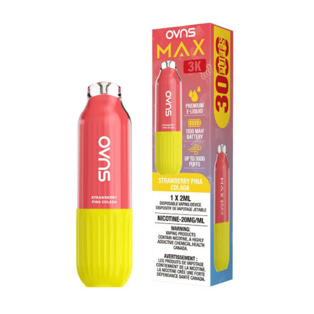 OVNS Max 3K Disposable Vape: Strawberry Pina Colada (2mL) – Puff Vapes ...