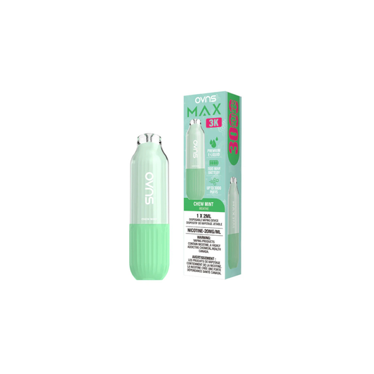 OVNS Max 3k Puffs Disposable Vape - Chew Mint