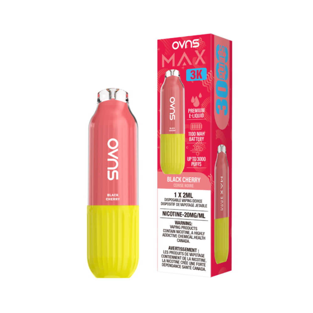 OVNS Max 3K Disposable Vape: Black Cherry (2mL)