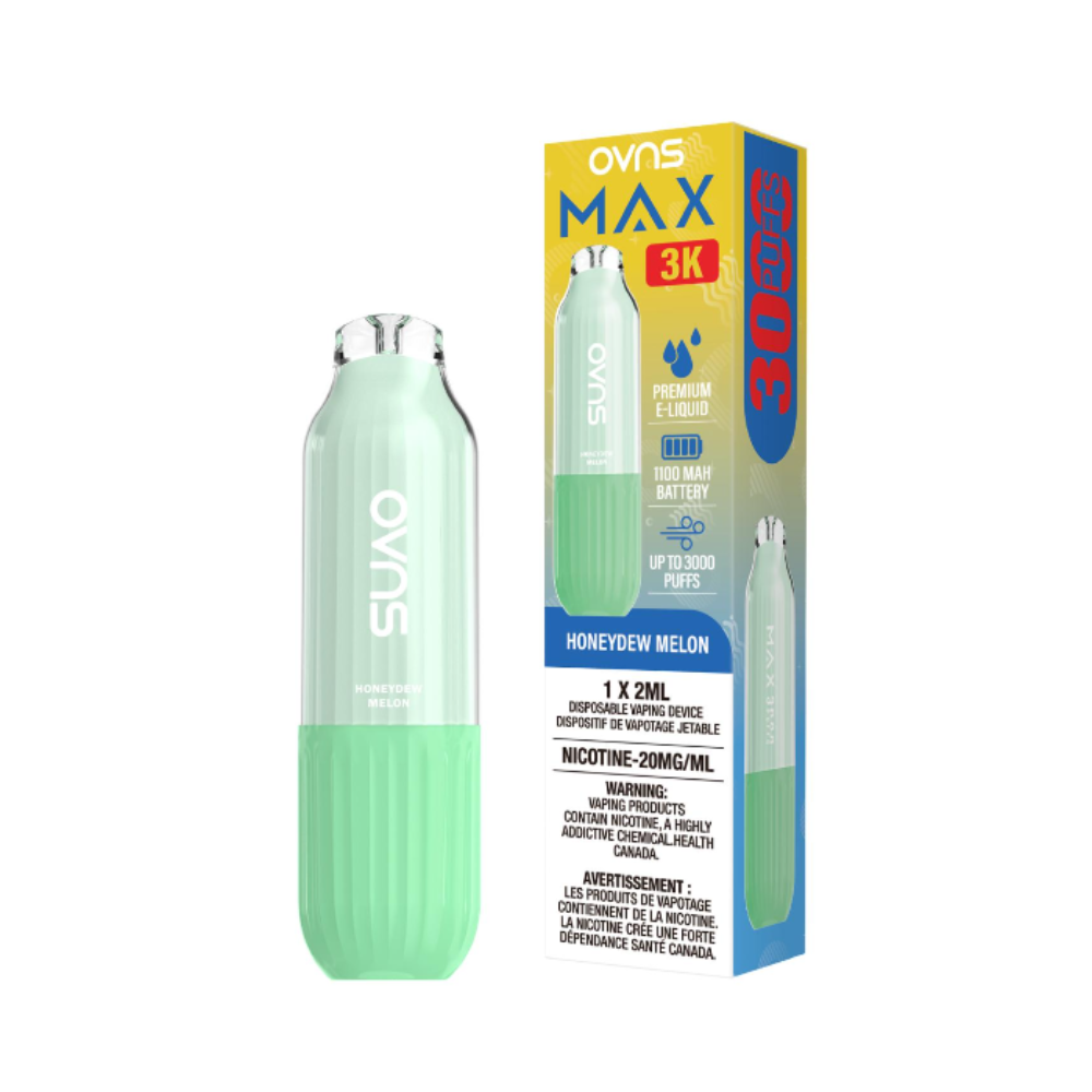 OVNS Max 3K Disposable Vape: Honeydew Melon (2mL)