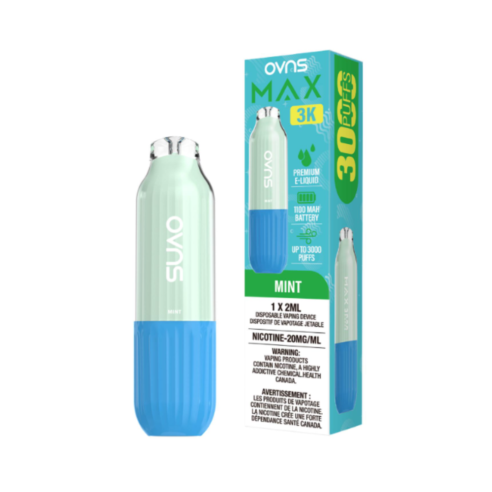 OVNS Max 3K Disposable Vape: Mint (2mL)