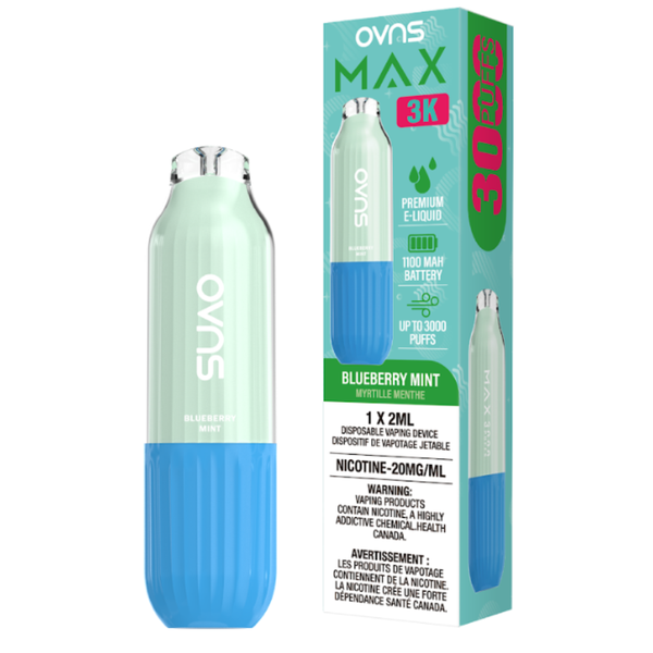 blueberry mint disposable vape OVNS Max