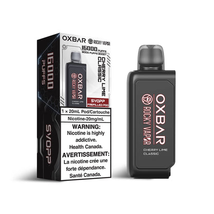 Oxbar Svopp 20mL Cherry Lime Classic Boost 32000 puffs Pod 20mg