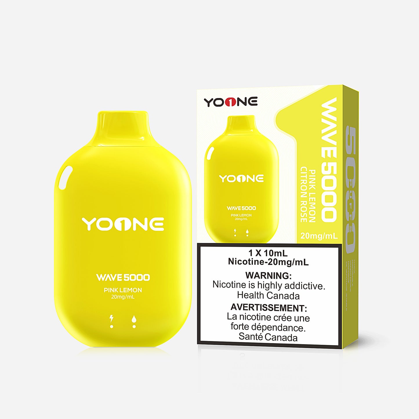 YOONE Pink Lemon 10mL 5000 Puffs 20 mg