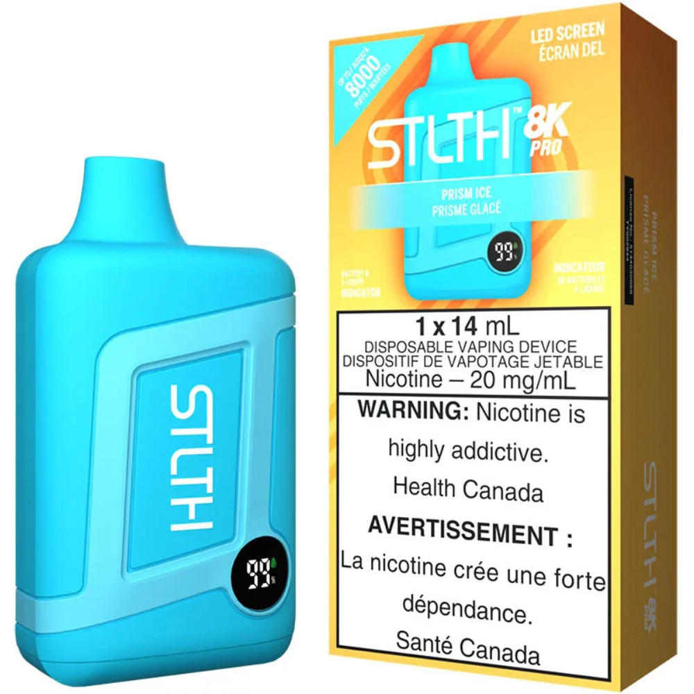 STLTH 8K Pro Disposable Prism Ice 14mL 8000 Puffs 20mg